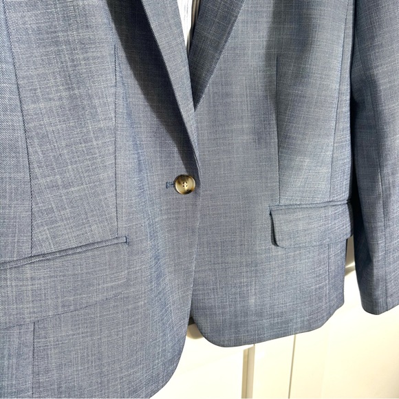 Talbots Women's Blue Linen Look Blazer in Size 18 - Picture 8 of 16